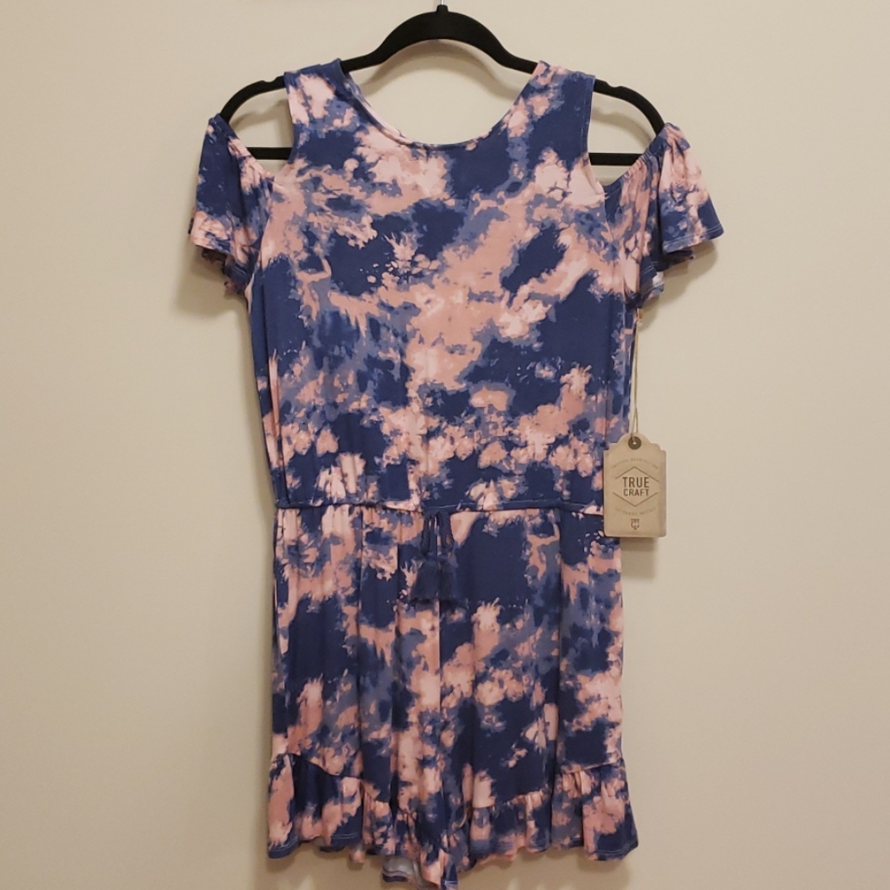 True Craft Tie Dye Romper NWT